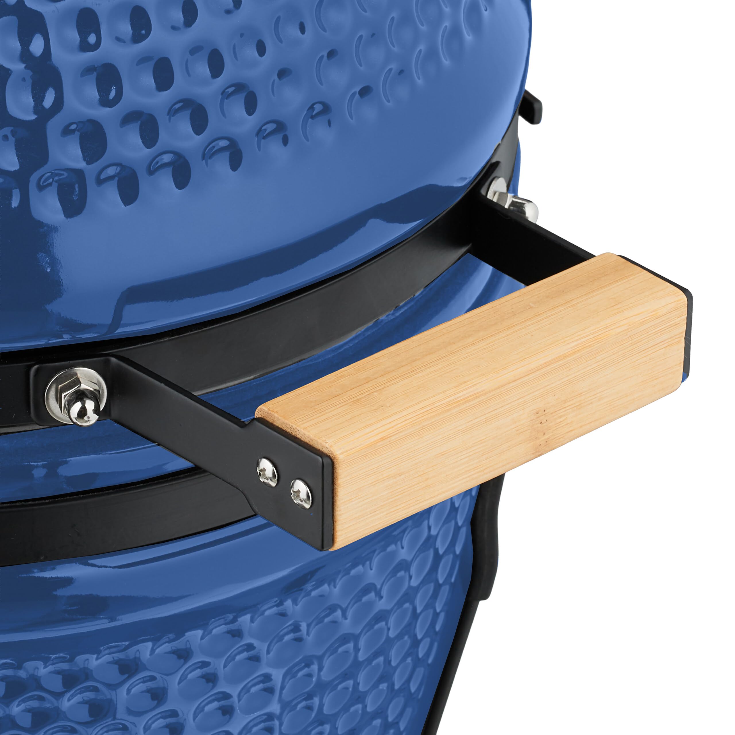 Relaxdays Barbecue a Carbonella Stile Kamado, Griglia Ø 26 cm in Ceramica, BBQ Carbone da Esterno