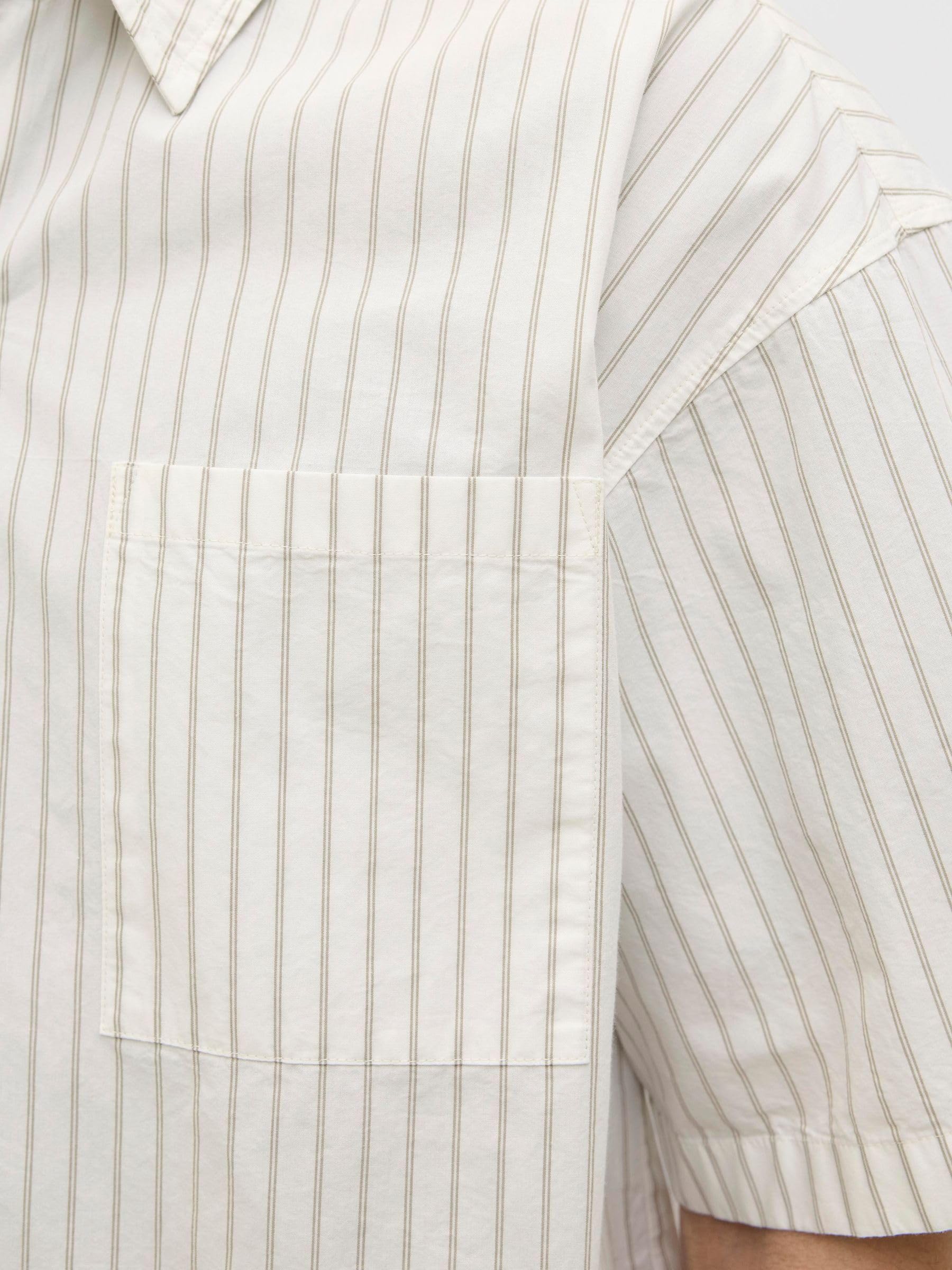 Jorbellagio Poplin Shirt Ss, Cloud Dancer, XL