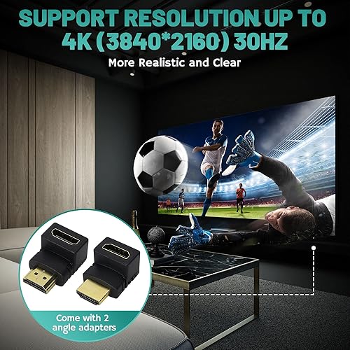 Miniatura 8 de Cable DisplayPort a HDMI 4K de 10 pies, DP a HDMI macho de video UHD, cable unidireccional, para PC, escritorio, tarjeta gráfica a HDTV, monitor,