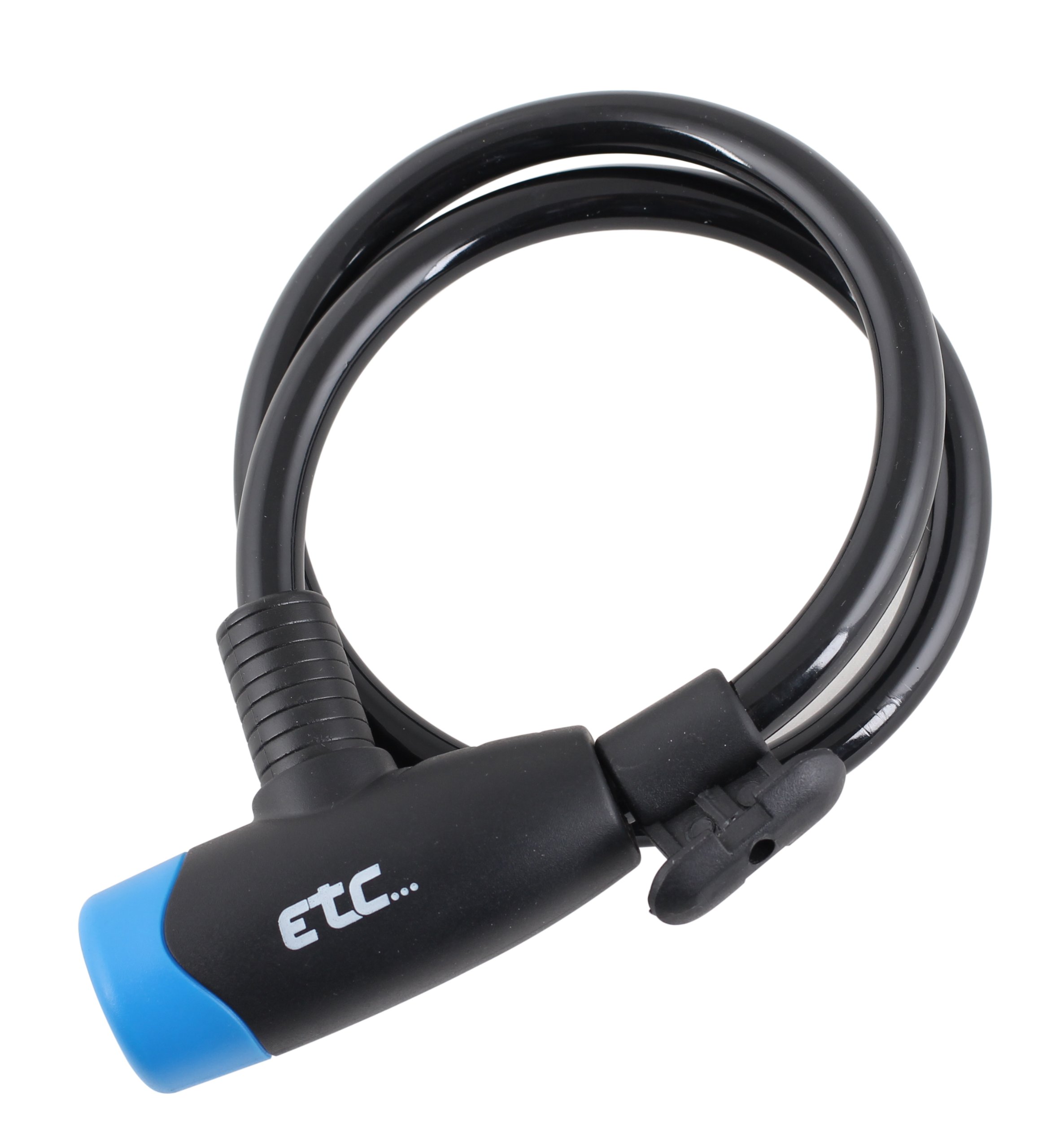 ETC Lock Coil Cable - Black, 1800 x 10 mm, 1800x10mm