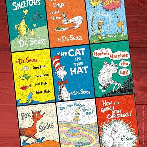 Miniatura 7 de Rompecabezas de 1000 piezas de la colección Dr. Seuss | Collage coleccionable con el Lorax, el gato en el sombrero y más | Mercancía con licencia