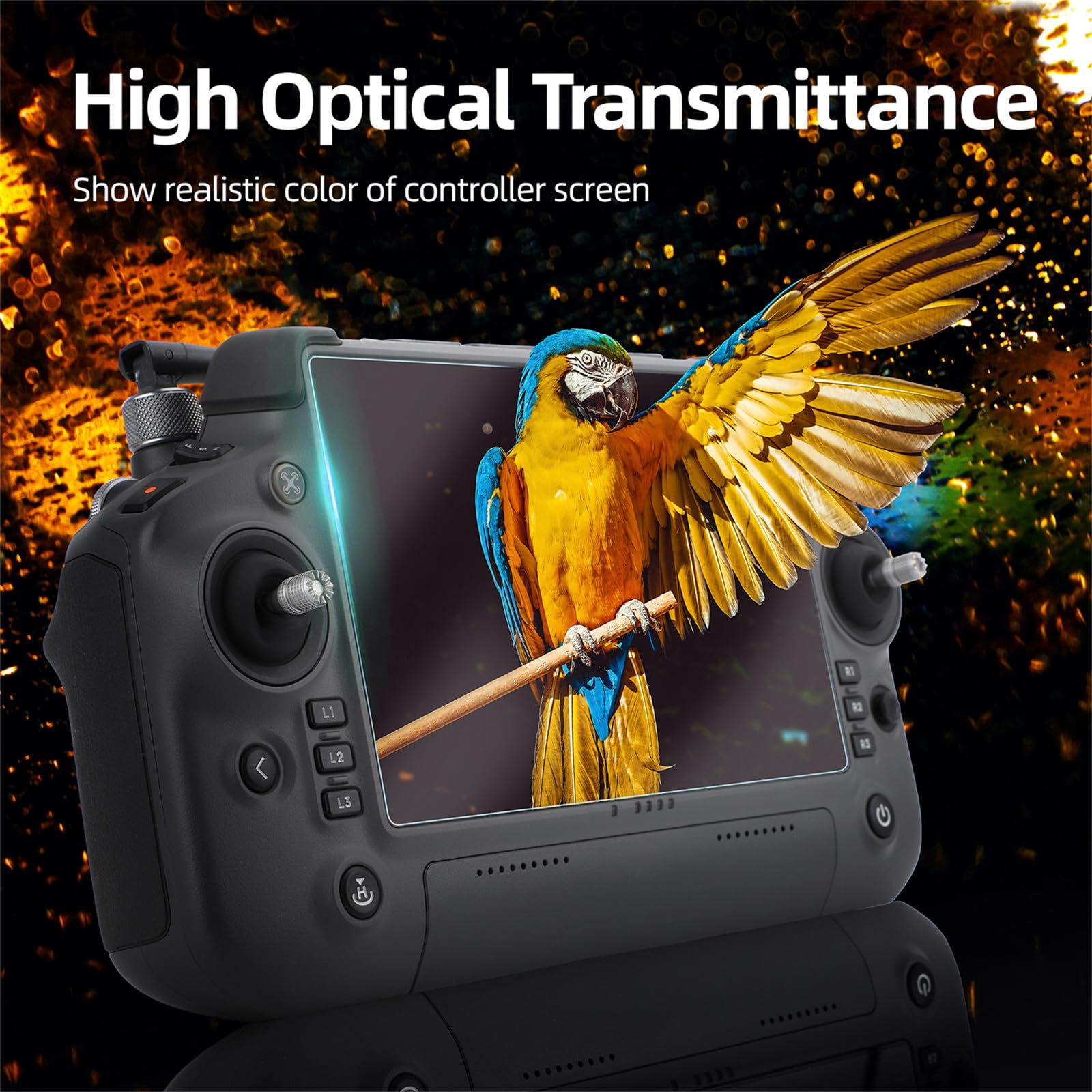 Pellicole HD per DJI RC PLUS 1/2 Telecomando 9H Durezza Protezione dello Schermo in Vetro Temperato per DJI Inspire 3/Matrice 4T/4E/Enterprise Matrice 30/30T/Matrice 350 RTK/AGRAS T70/T60/T50