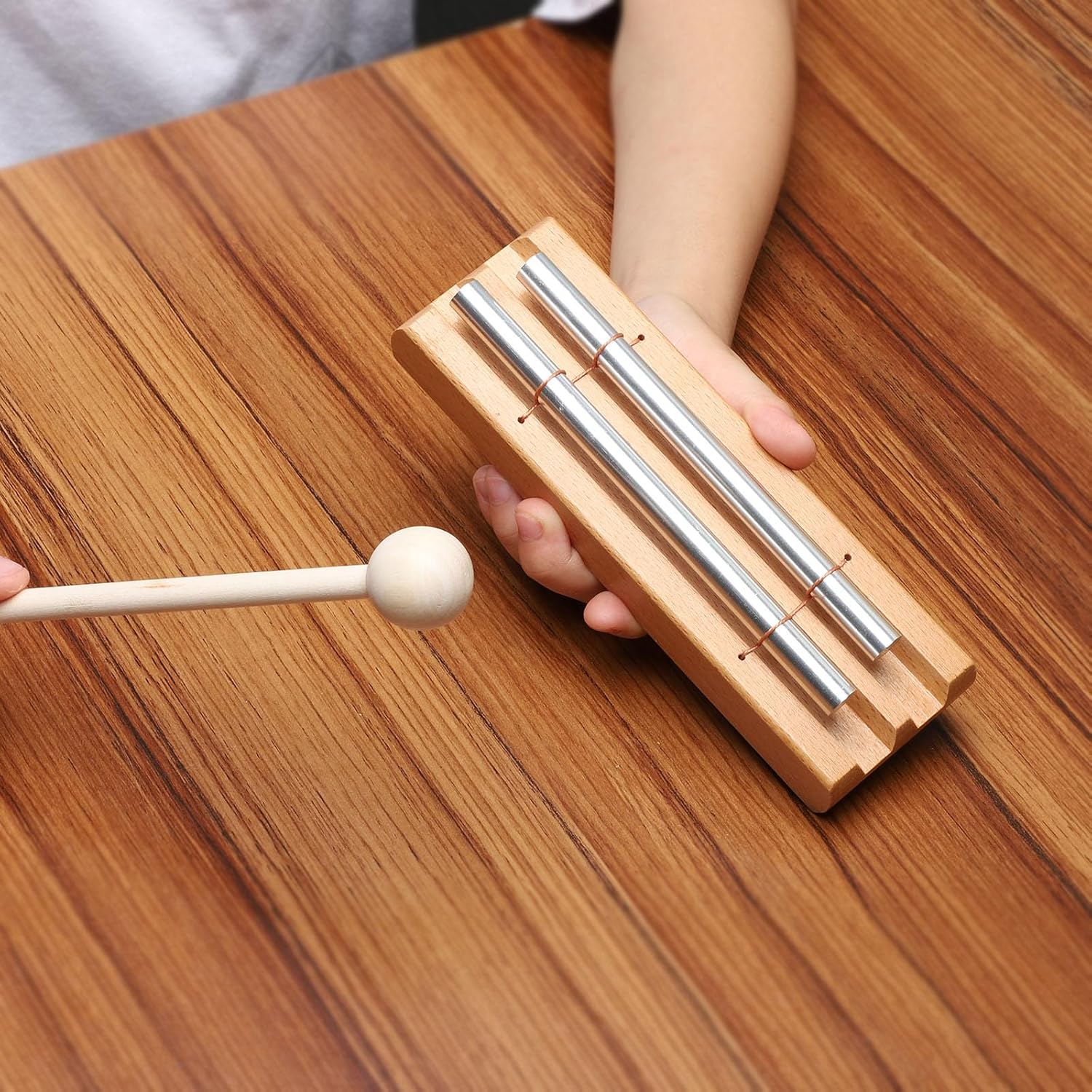 LIEKE Meditation Chime Double Tone Mindfulness Bell for Zen