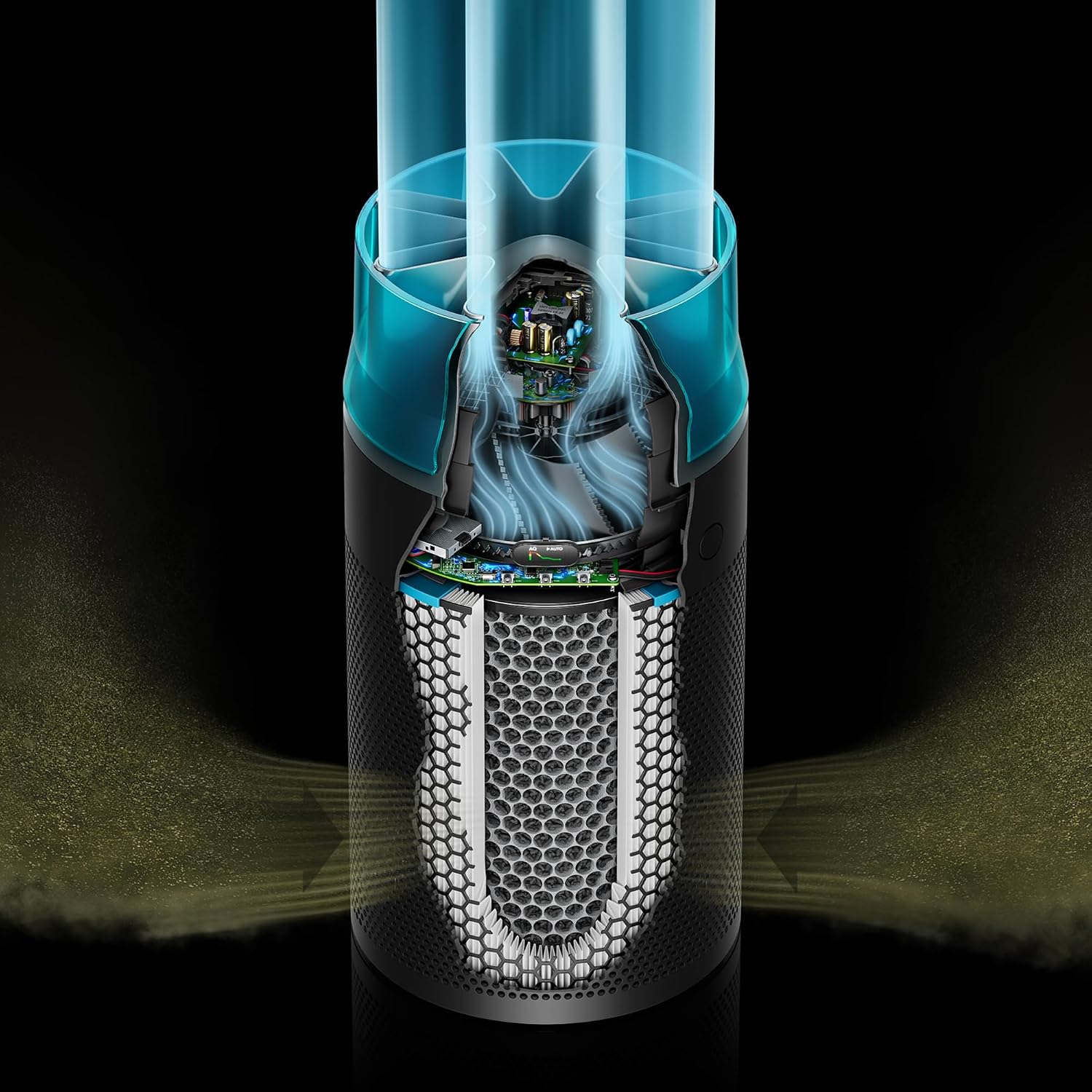 Genuine Dyson replacement 360° Activated Carbon Gas + Odor filter for Dyson HushJet™ Purifier Compact