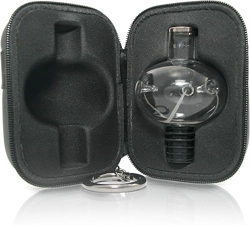 SOIRE'E Aireador de vino de vidrio hecho a mano con estuche de viaje, para vino tinto, vino blanco y vino rosado