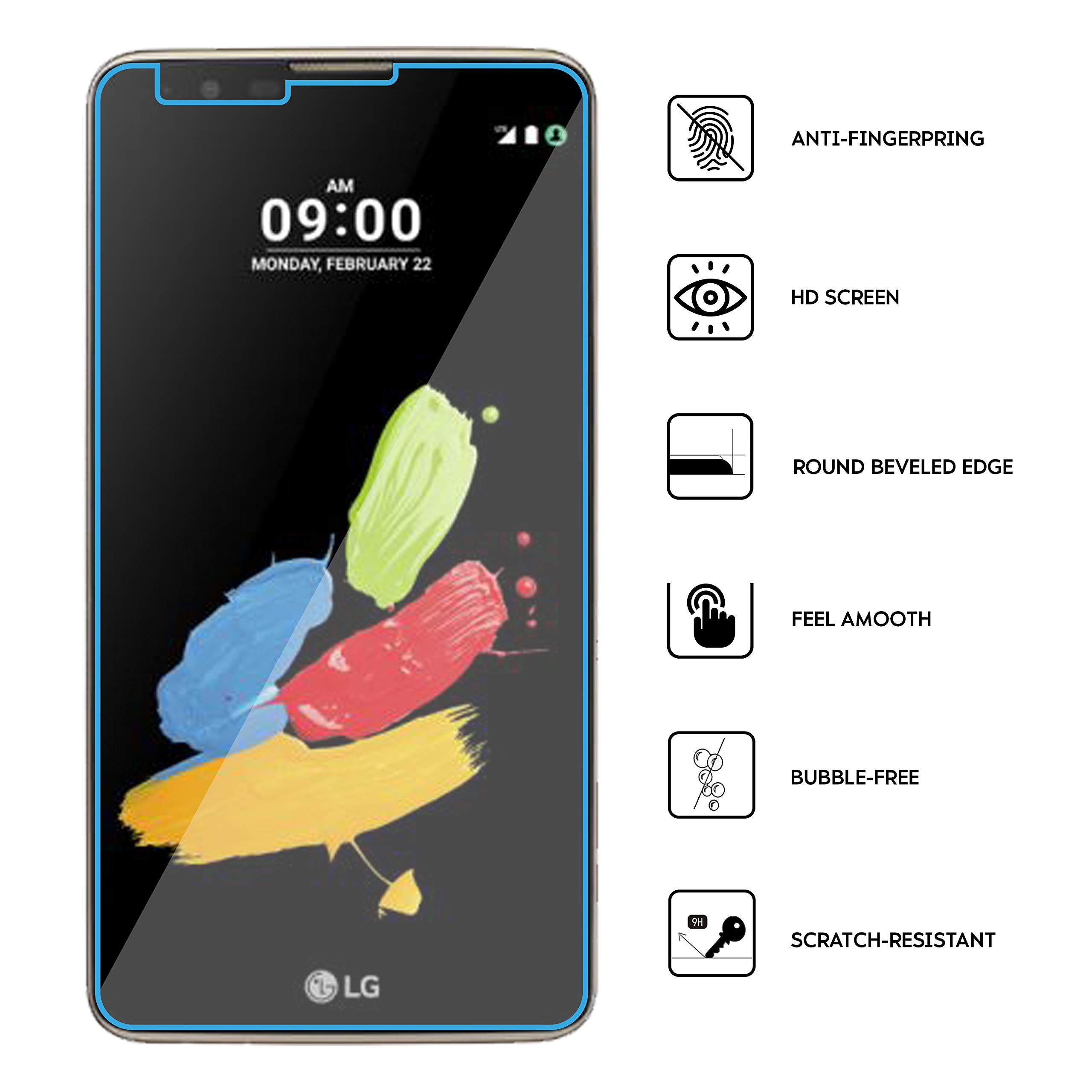 N NEWTOP [2 Pezzi Pellicola GLASS FILM Compatibile per Google Pixel 2