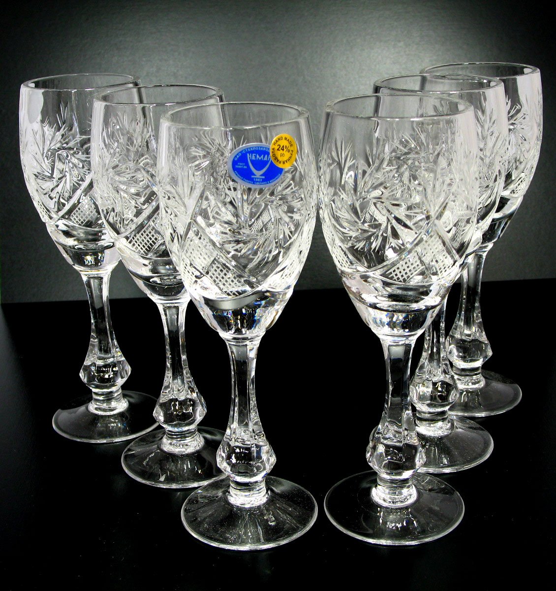 Amazon.com | Belarus SET of 6 Russian CUT Crystal Shot/Sherry