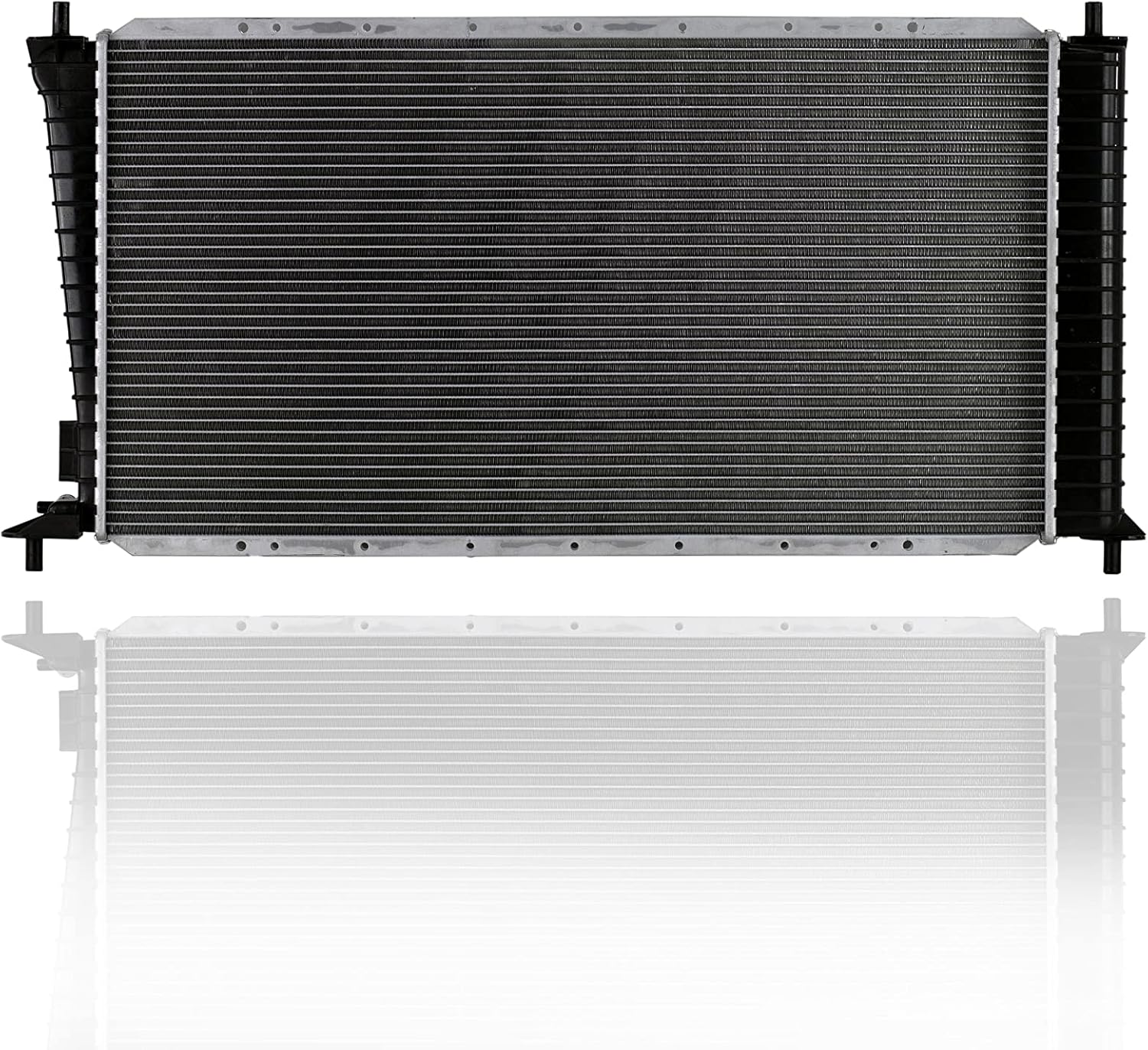 Radiator - Pacific Best Inc. Compatible/Replacement for 2141 97-98 Ford Pickup F-150 LD-Series 4.2/4.6L - Plastic Tank Aluminum Core, 1 Row Without Transmission Oil Cooler Adapter