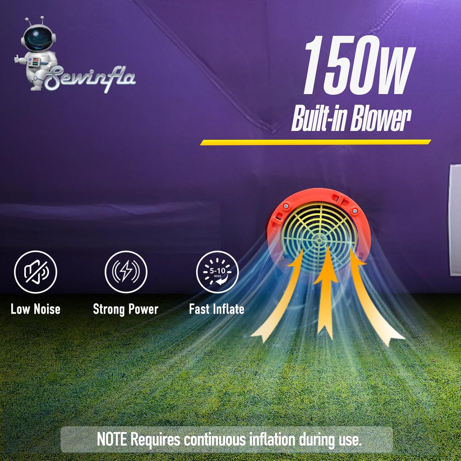 20ft Start Finish Line Inflatable Arch Purple with Powerful Blower, Hexagon Inflatable Archway for Race Outdoor Advertising Commerce