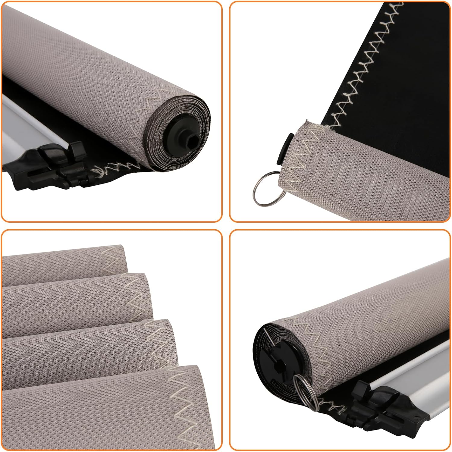 Car Panorama Sunroof Sunshade Curtain Cover Assembly for Volvo XC60 XC90 2015 2016 2017 2018 2019 2020 2021 (Biege)