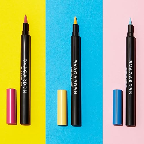 Miniatura 2 de EVAGARDEN Color Pop Eye Liner  Sin manchas, fórmula de secado rápido  Crea líneas ultrafinas a atrevidas con aplicación precisa  Tono intenso mejora