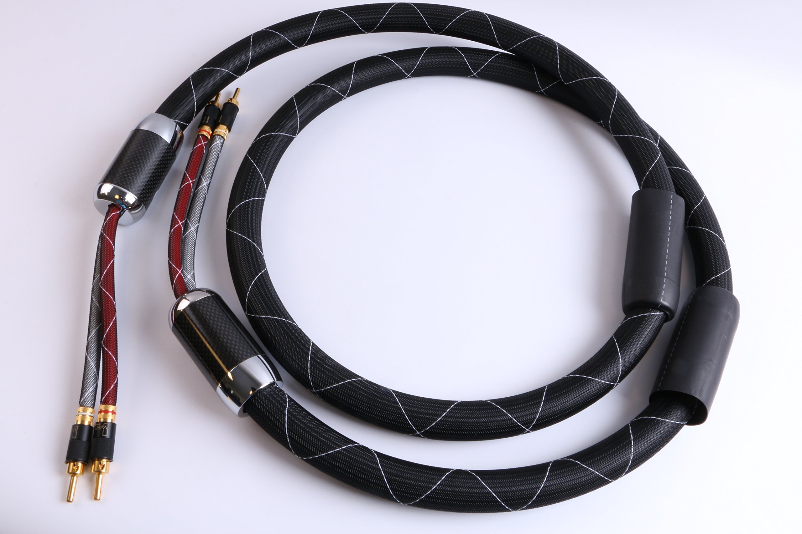 Fiocco SB005AWBT0064 vanadio 25 mm di fascia alta altoparlanti cavi WBT Connettori 2.5M