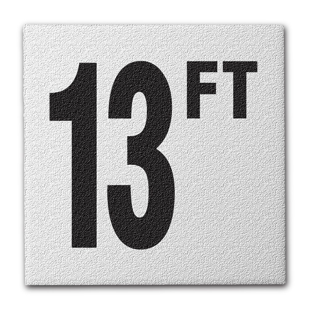 Ceramic Swimming Pool Deck Depth Marker 