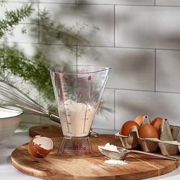 Mastrad Measuring Jug, Microwave Safe, Easy to Clean, Two Way Reverse Measuring Jug Container, 500 ml, F77202