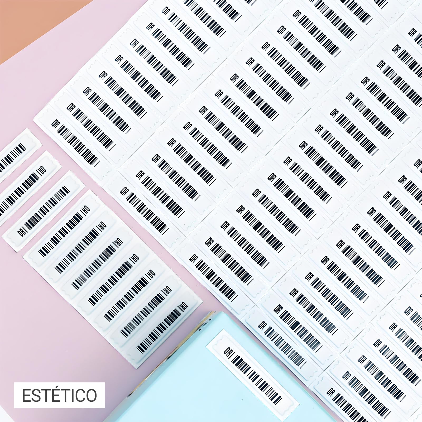 Adhesivos de Seguridad para Retail, Etiqueta Antirrobo AM 58kHz DR para Sistemas EAS, Etiqueta Desechable para Tiendas, Minimercados y Supermercados (5000)