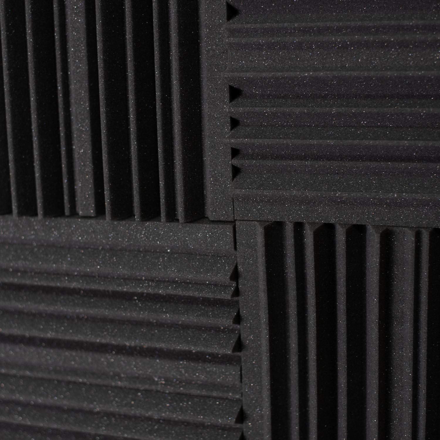 Keyhelm | Pannelli Fonoassorbenti ECG | 50x50x altezza 6cm D25 Grigio antracite | Pacco da 20 (5mq) | Correzione Acustica medio-alte frequenze |