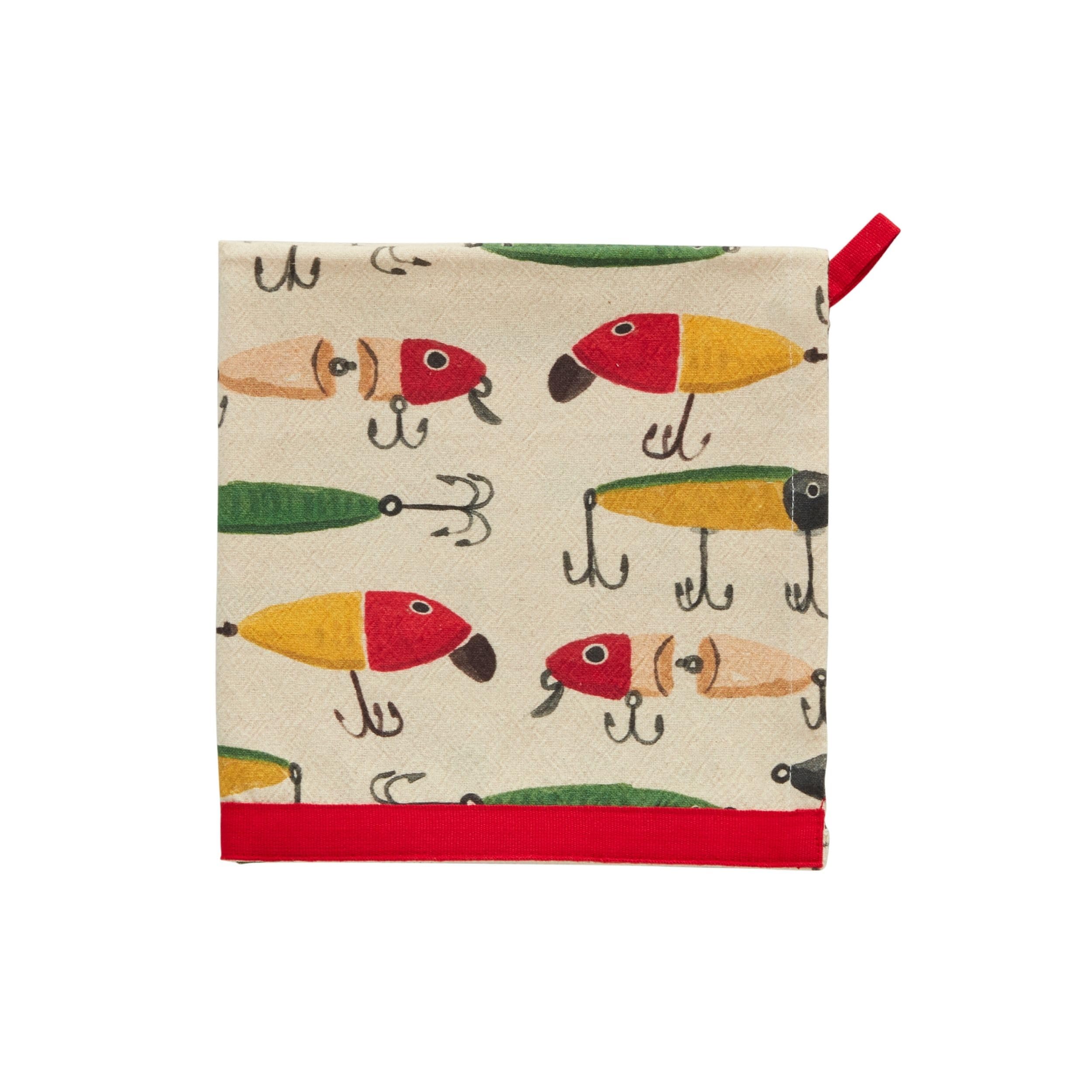 Serviette de cuisine poisson Mud Pie pour des repas de poisson en terrasse