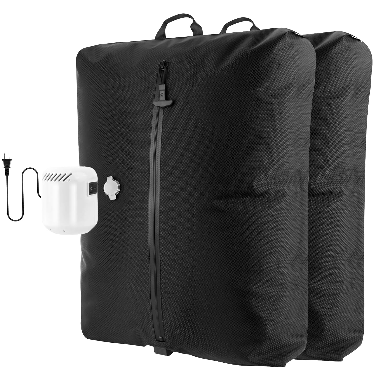 Dobaly Sacchetti sottovuoto da 24 l, da viaggio, con pompa da 5 kPa, sacchetti sottovuoto riutilizzabili IP67, per valigie da trasporto, cubi sottovuoto per bagagli e zaini, salvaspazio, durevoli (2