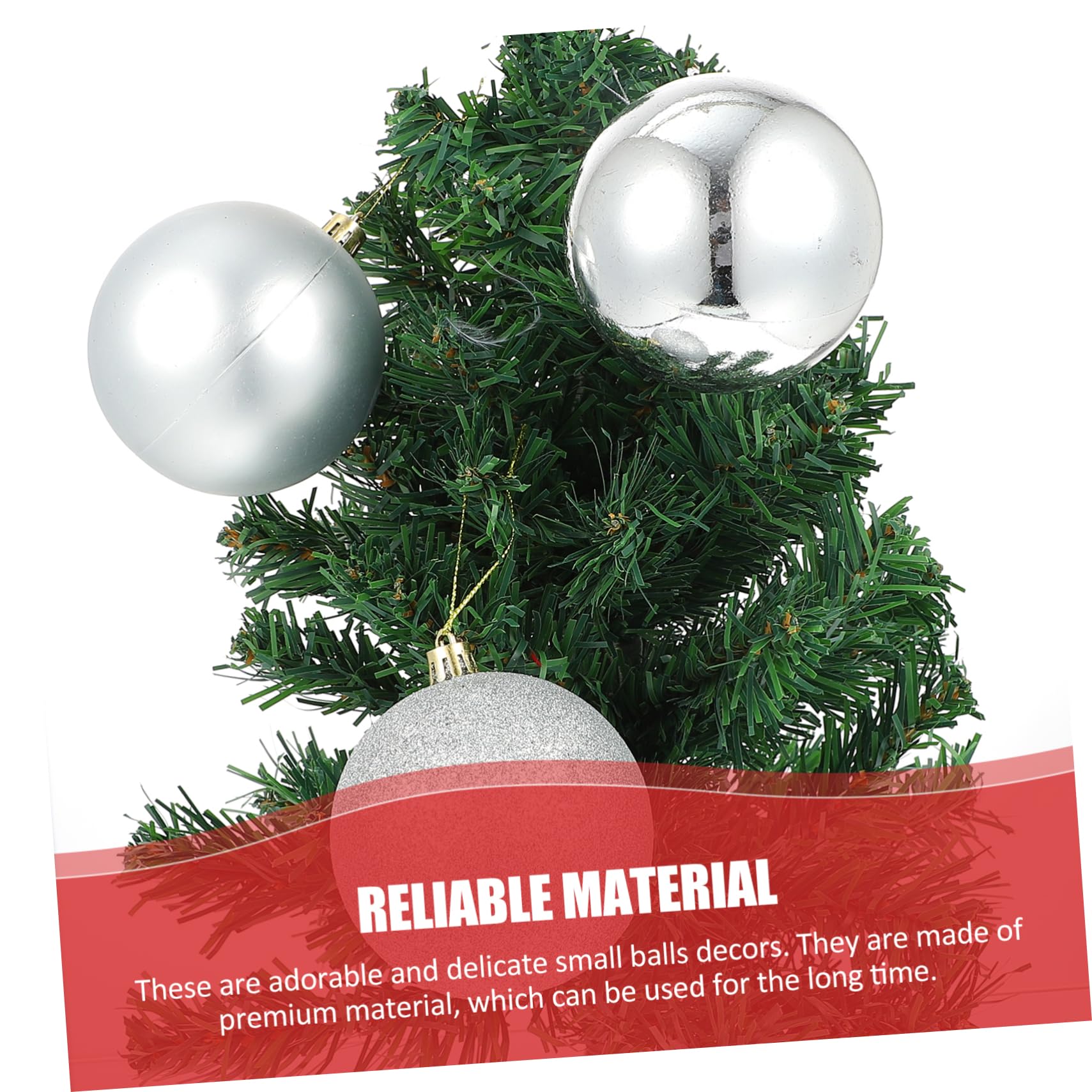 24pezzi Palline di Natale Appese Decorazioni per Albero di Natale Piccole Palline Natalizie da Appendere Ciondoli per Feste Forniture per Decorazioni Natalizie
