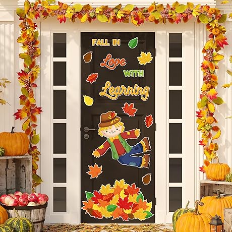 50 Pcs Fall Bulletin Board Decorations Set