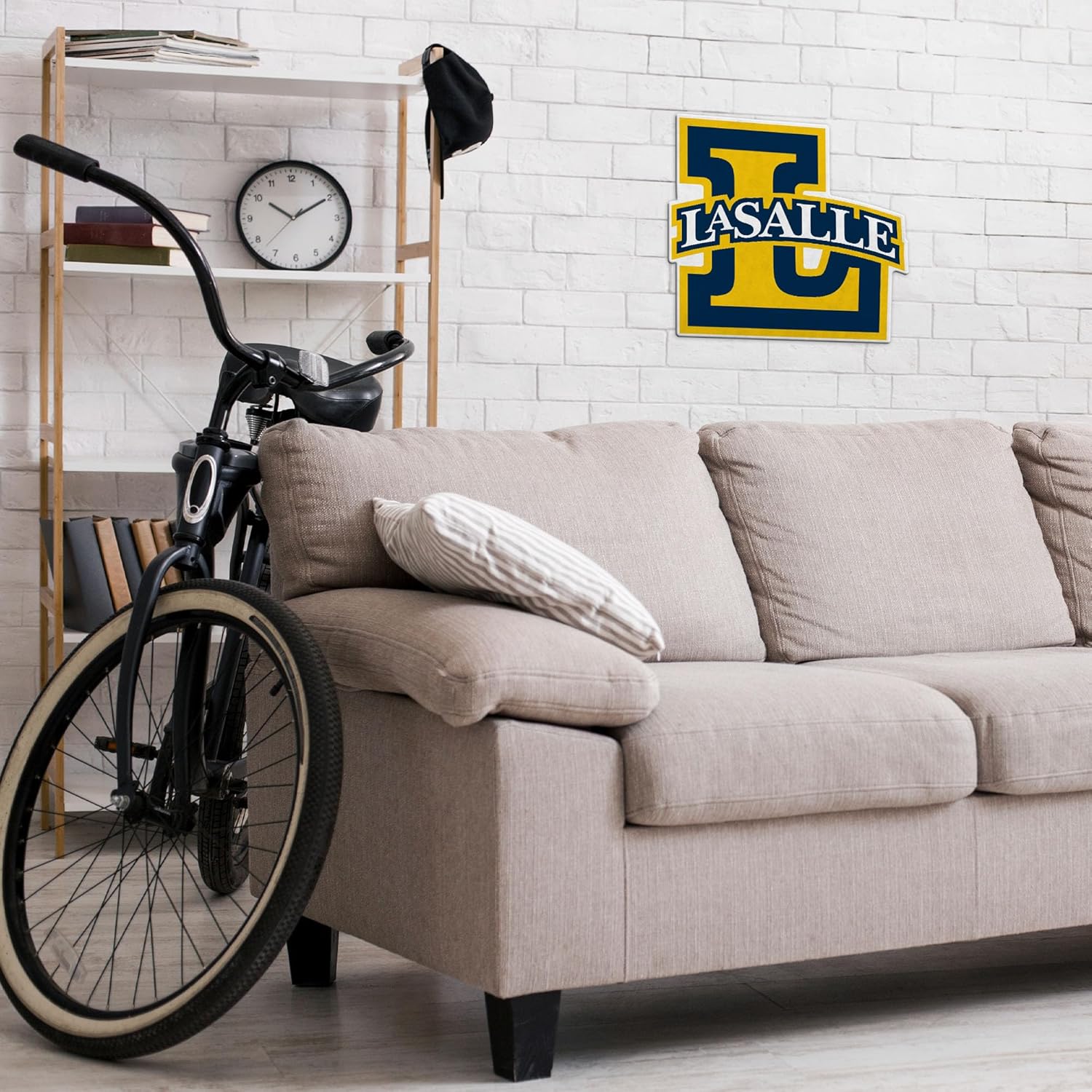 Rico Industries NCAA La Salle Explorers Shape Cut Pennant - Home and Living Room Décor - Soft Felt EZ to Hang - Image 3