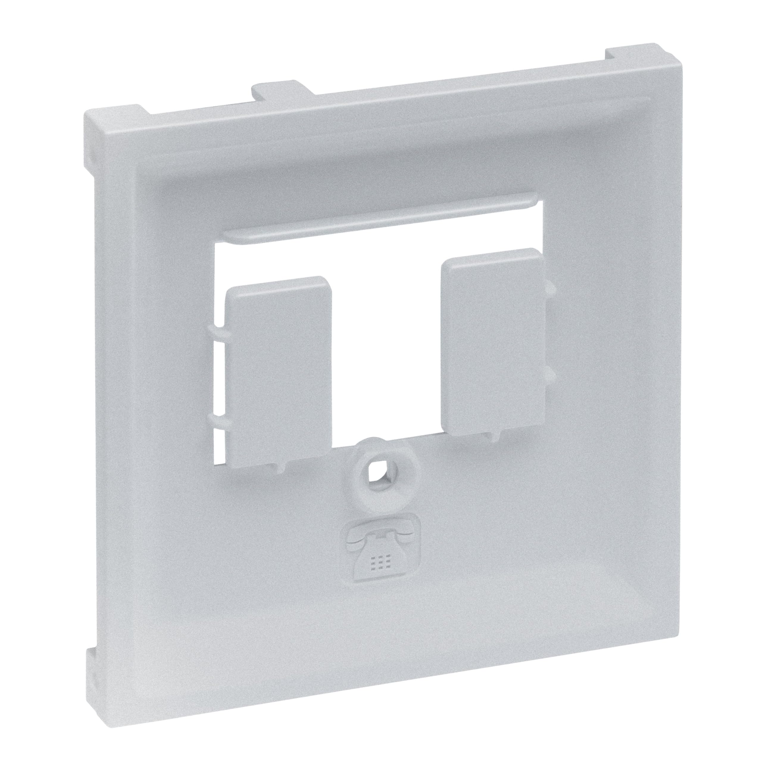 LEGRAND, Seano 765255 Cover for Austrian (TDO) and German (TAE) Telephone Socket Colour: Painted Aluminium