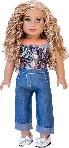 Miniatura 7 de Ultimate Playset  Ropa para muñecas de 18 pulgadas  6 piezas  Mezcla y combina trajes con zapatos  Traje de baño, falda, blusa, pantalones, chaqueta