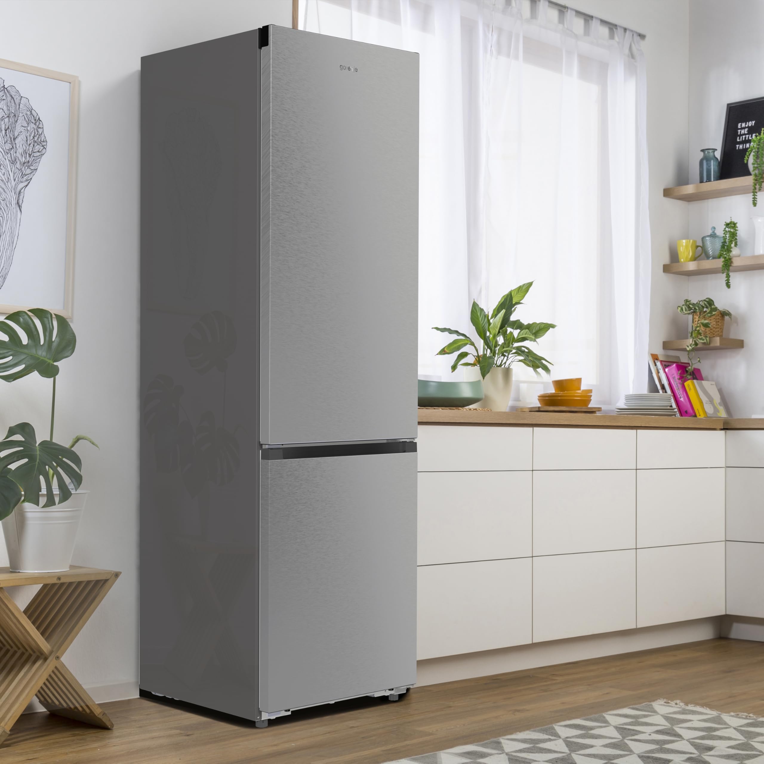 Gorenje NRB620C6X4WFE Kühl-Gefrierkombination Freistehend 413 Liter Total No Frost 34dB EEK C HxBxT 203x59,5x65,8cm Grau