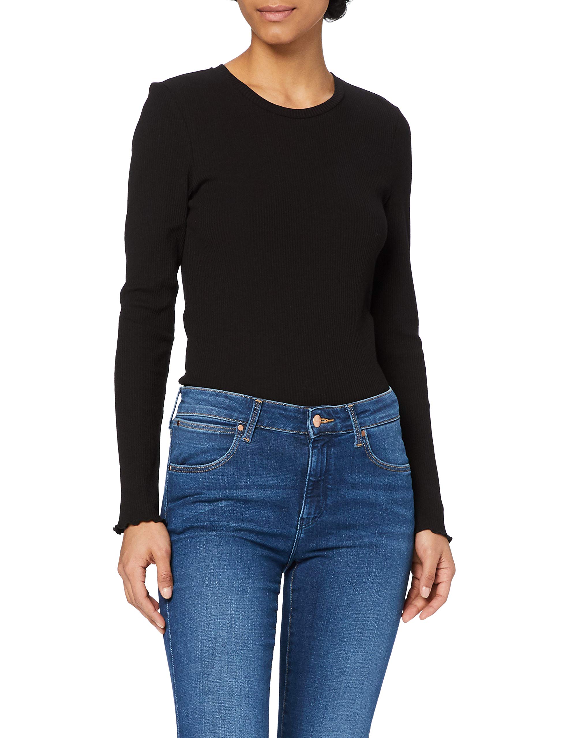 SELECTED FEMME Female Oberteil mit Langen Ärmeln Geripptes