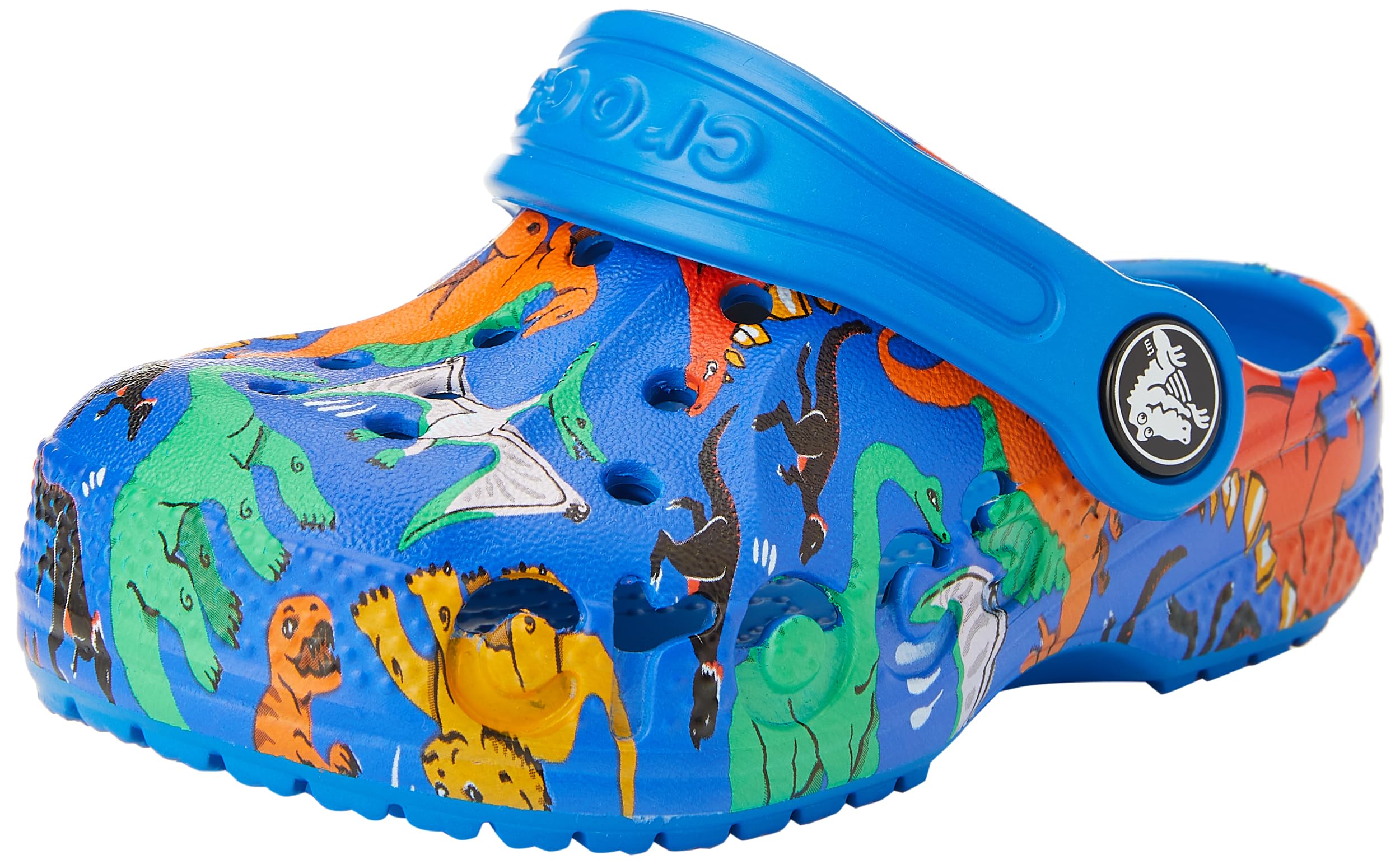 Crocs Baya Clog T, Zuecos, Unisex niños, Printed (Bright Cobalt), 23/24 EU