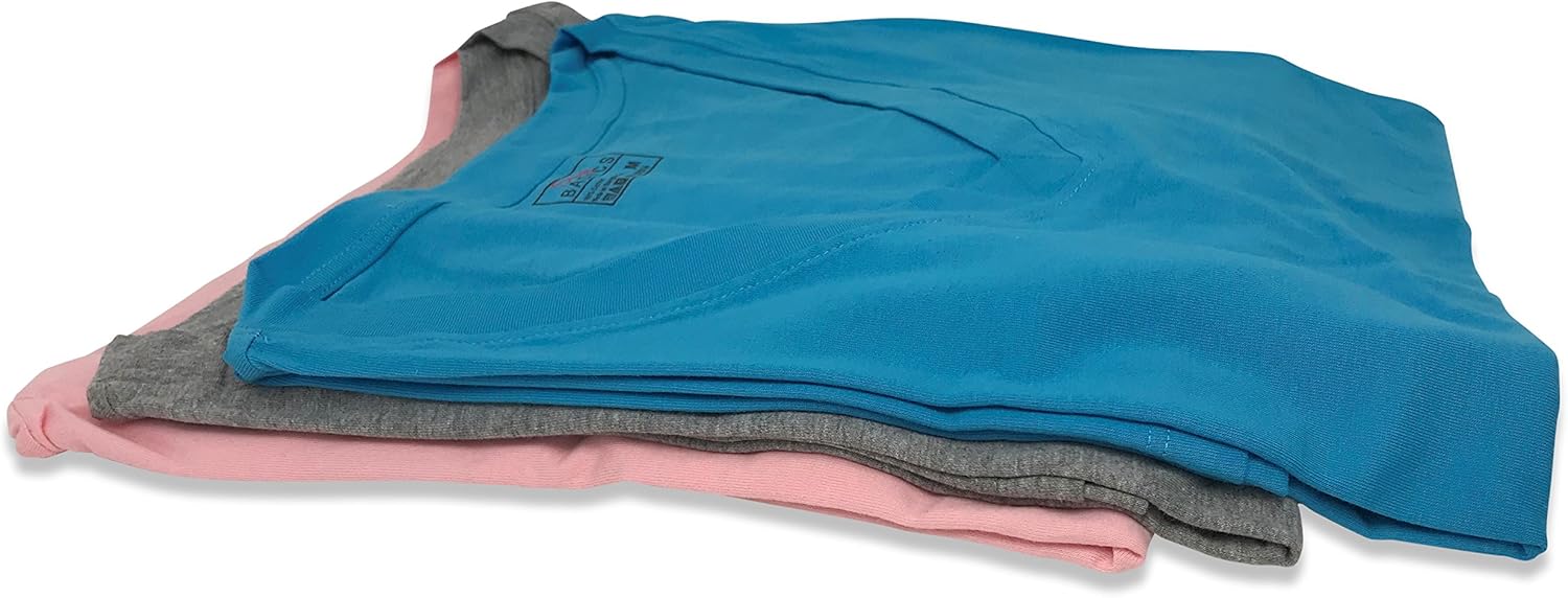 Sexy Basics Women's 100% Cotton Soft Sleep Shirt | Nightwear V-Neck Top | Multi Packs & Colors - Image 5