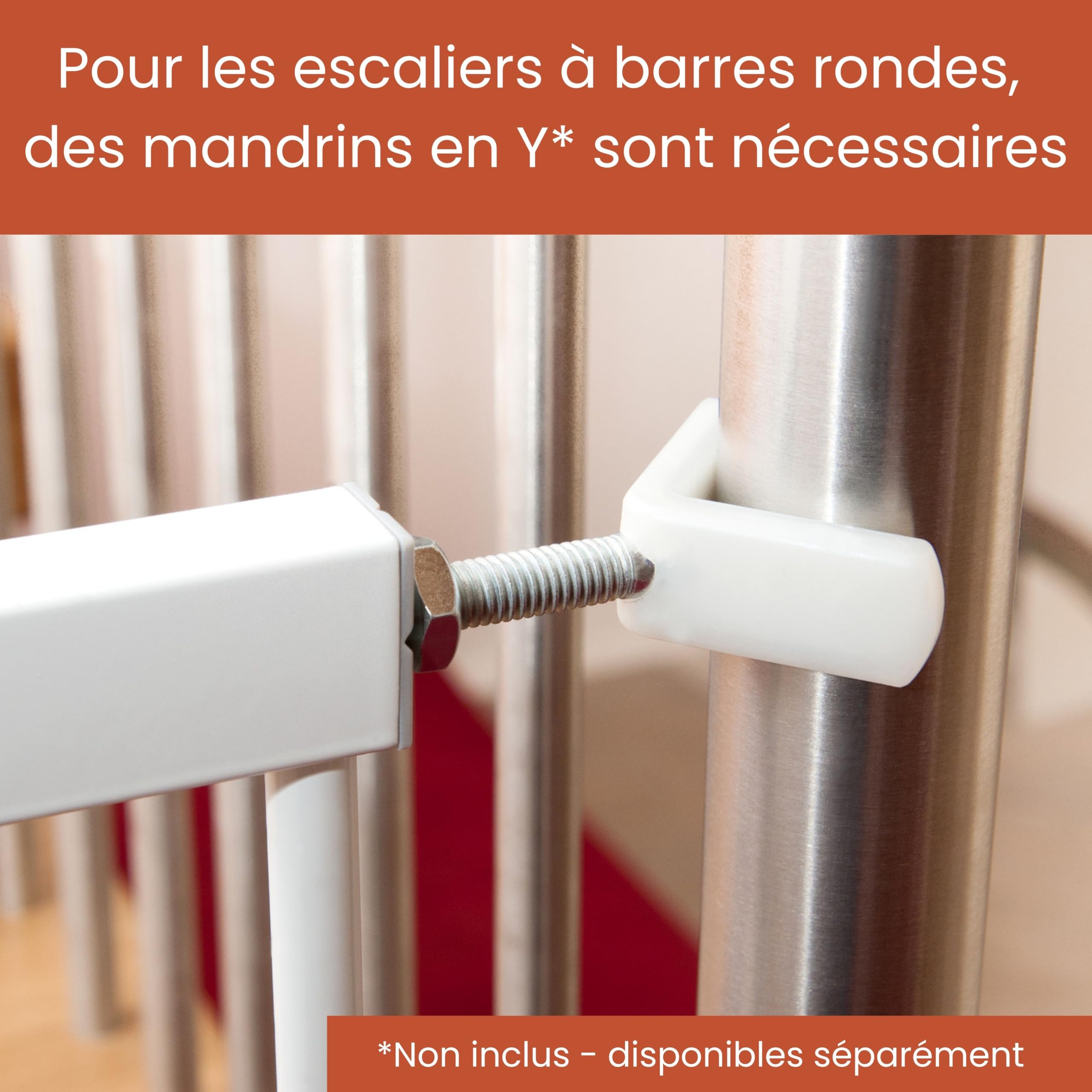 hauck Barriere de Securite Enfant Open N Stop KD avec Extension 21 cm (Largeur 96 à 101 cm), Sans Percage, Fermeture Facile, Ouverture Bilatèrale à 1 Main, Métal - Blanc