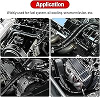 Vista 6 de EVIL ENERGY Línea de manguera de combustible 1/4 bloqueo de empuje NBR caucho SAE 30R7 25FT 300PSI