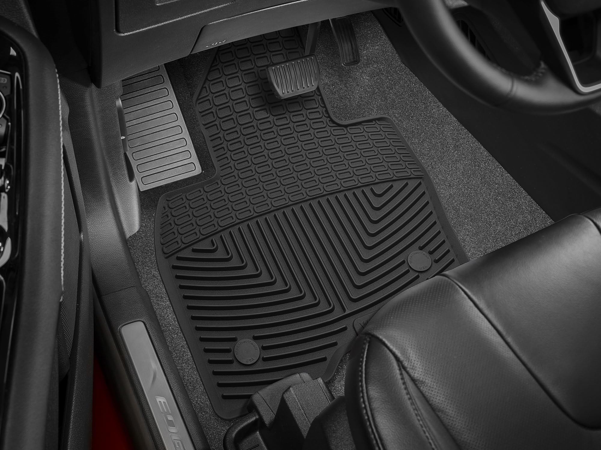 WeatherTech All-Weather Floor Mats for Ford Edge Edge ST 1st Row W395 Black — view 2