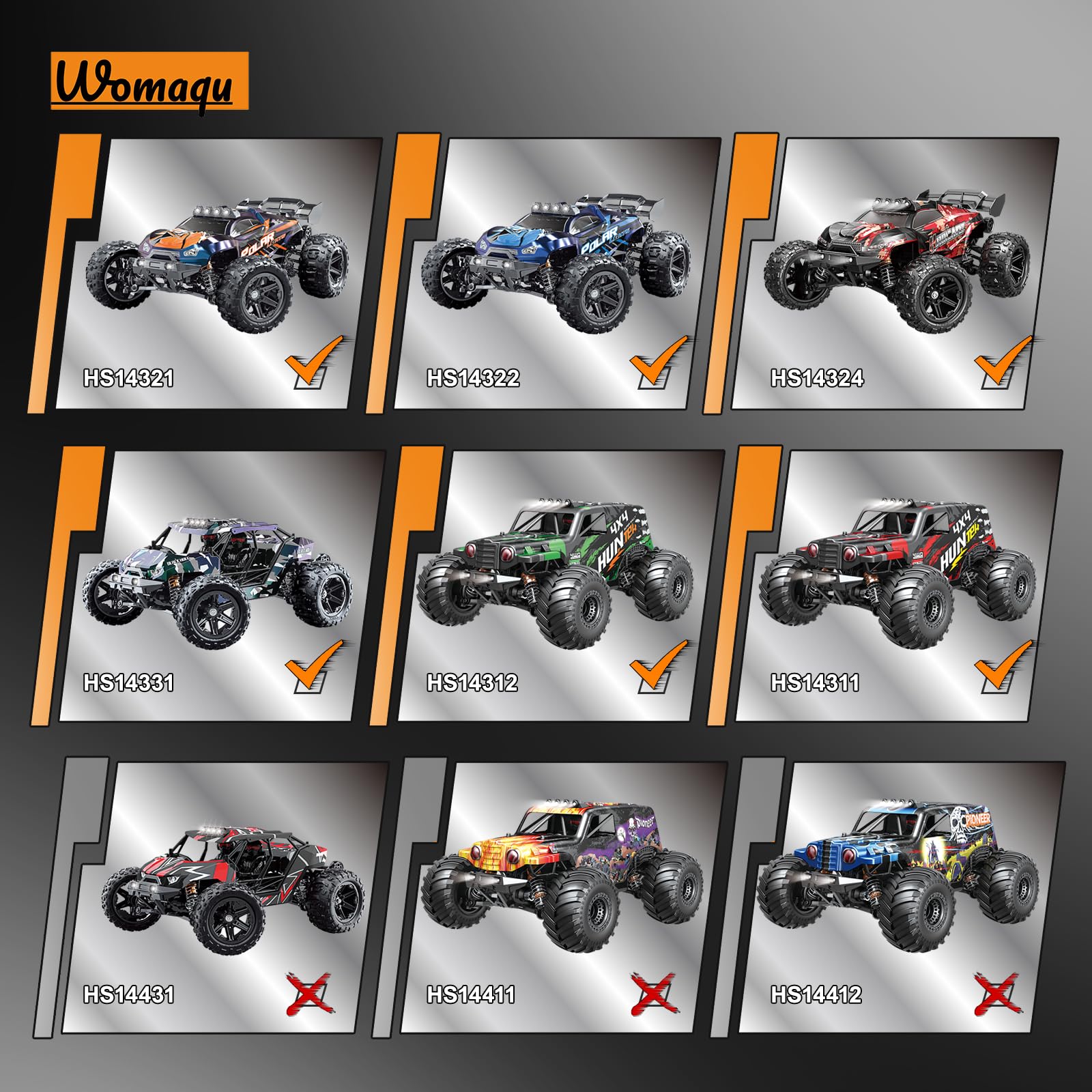 RC Car Digital Servo - 5-Wire Replacement Part For Womaqu 14331 14322 Models