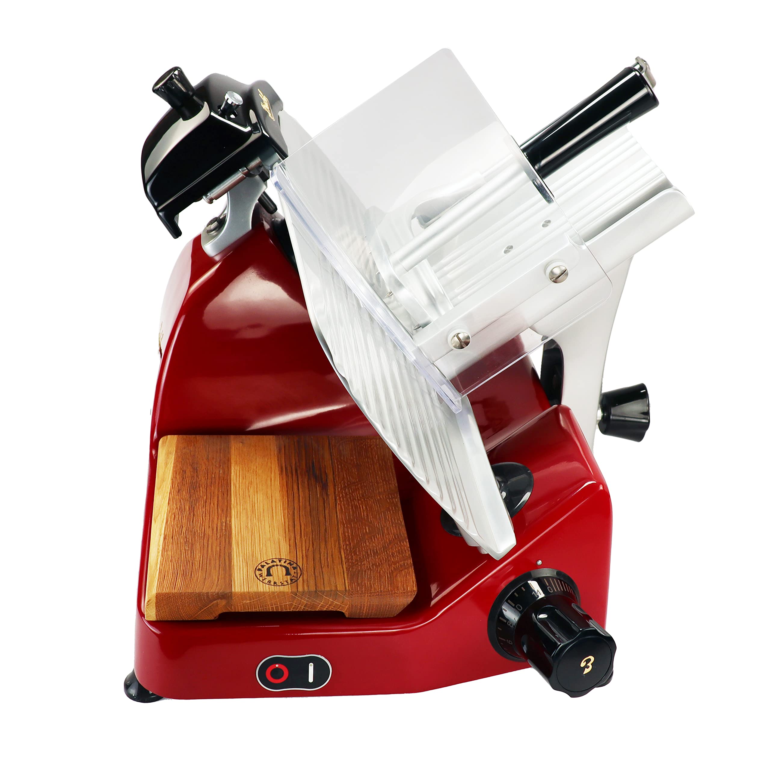 Berkel Pro Line XS 25 - Cortador profesional para cocina - Máxima precisión y rendimiento + tabla de madera 100% hecha a mano única