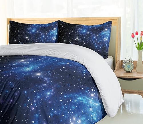 Miniatura 10 de Ambesonne Juego de funda de edredón Indie, estilo moderno de Memphis de los años ochenta, diseño geométrico abstracto colorido de puntos, juego de