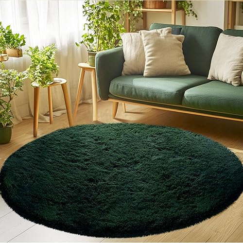 Vista 220 de Alfombras para dormitorio de niñas sala de estar: alfombra de área peluda de 5 x 7 para sala de juegos de niños, alfombra peluda de felpa pastel