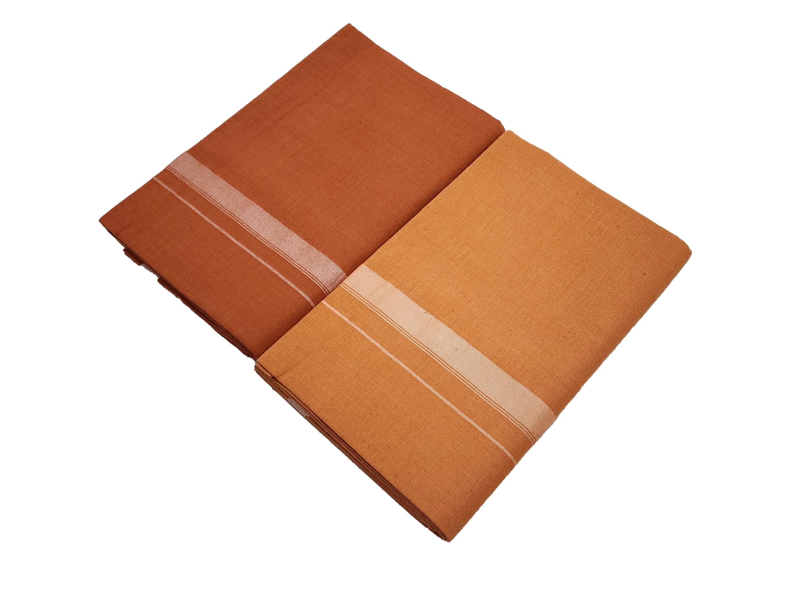 Pure Cotton Dhoties Kavi Mundu Single Dhoti Finished Sides-image-42