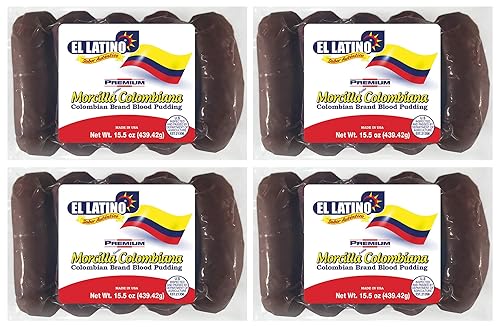 Miniatura 1 de El Latino Morcillas colombianas 15.50oz o 5 unidades (paquete de 4), total 20 unidades o 3.87 libras