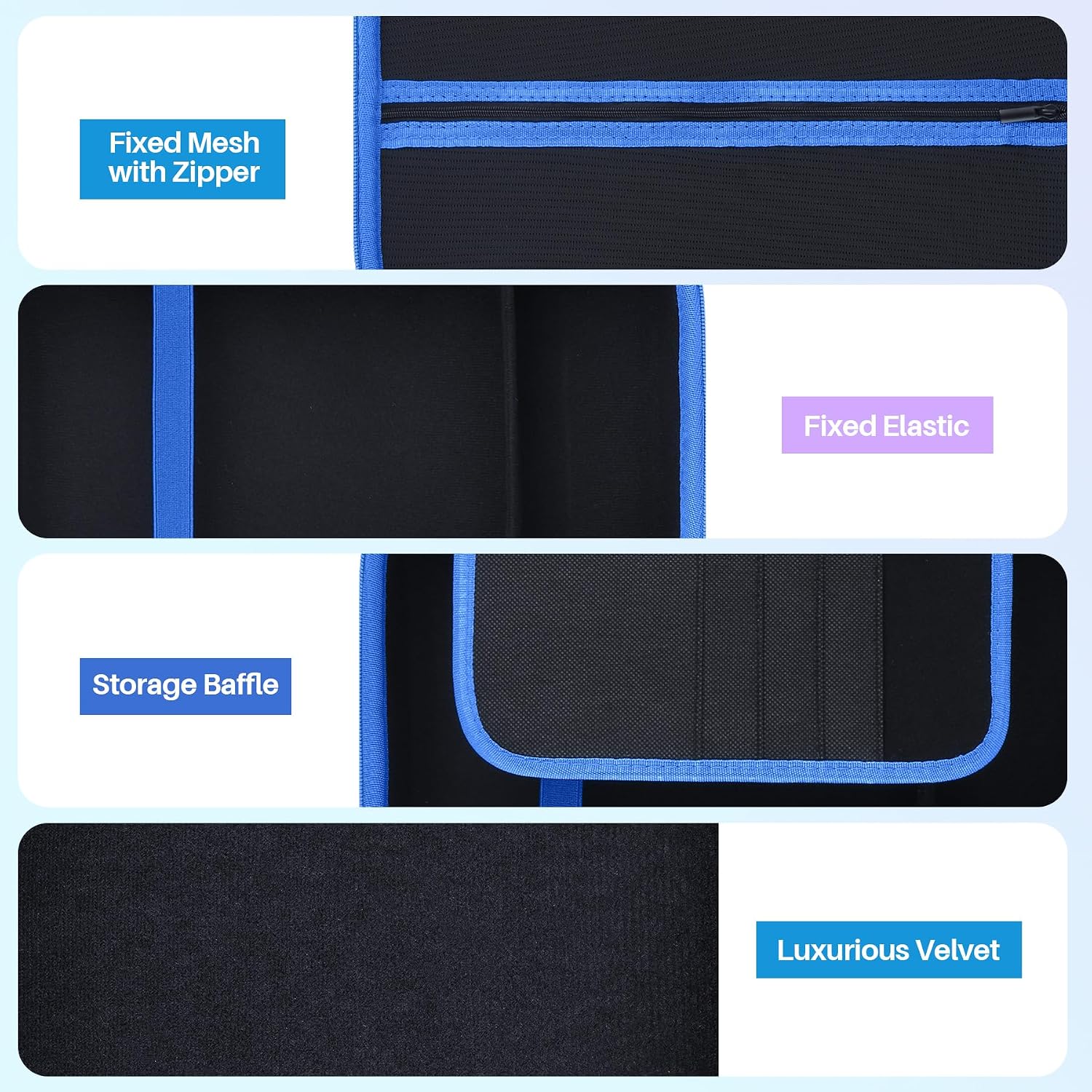 Lebakort Storage Case Compatible with MEGATEK 12.5" / Pofoto 12.5" / WONNIE 12.5" / ieGeek 12.5" / DBPOWER 12" Portable DVD Player (Black + Blue Zipper, for 12-12.5 Player) 5 8117uGJ1SQL. AC SL1500