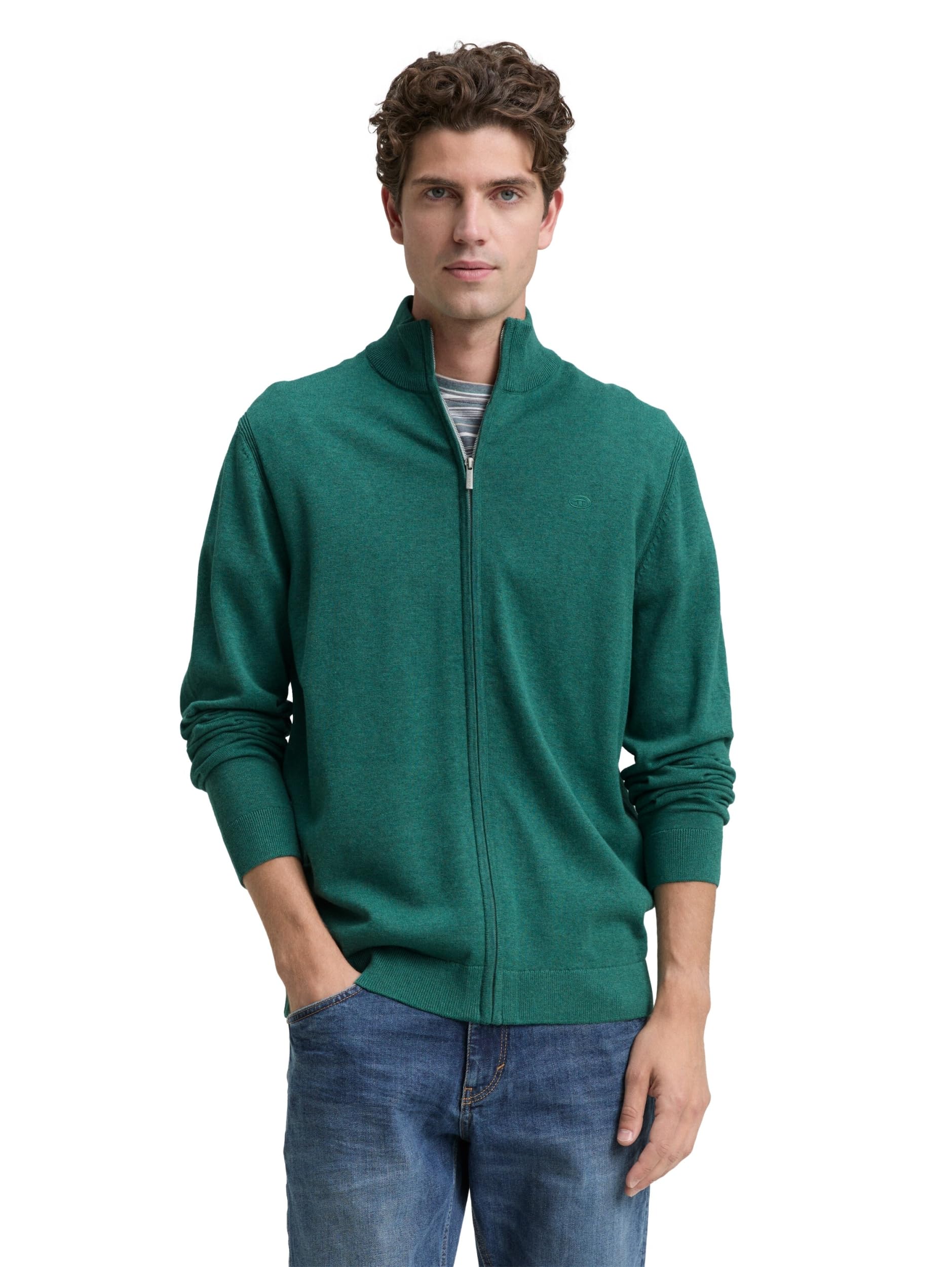 TOM TAILOR 1047571 Suéter cárdigan Hombre
