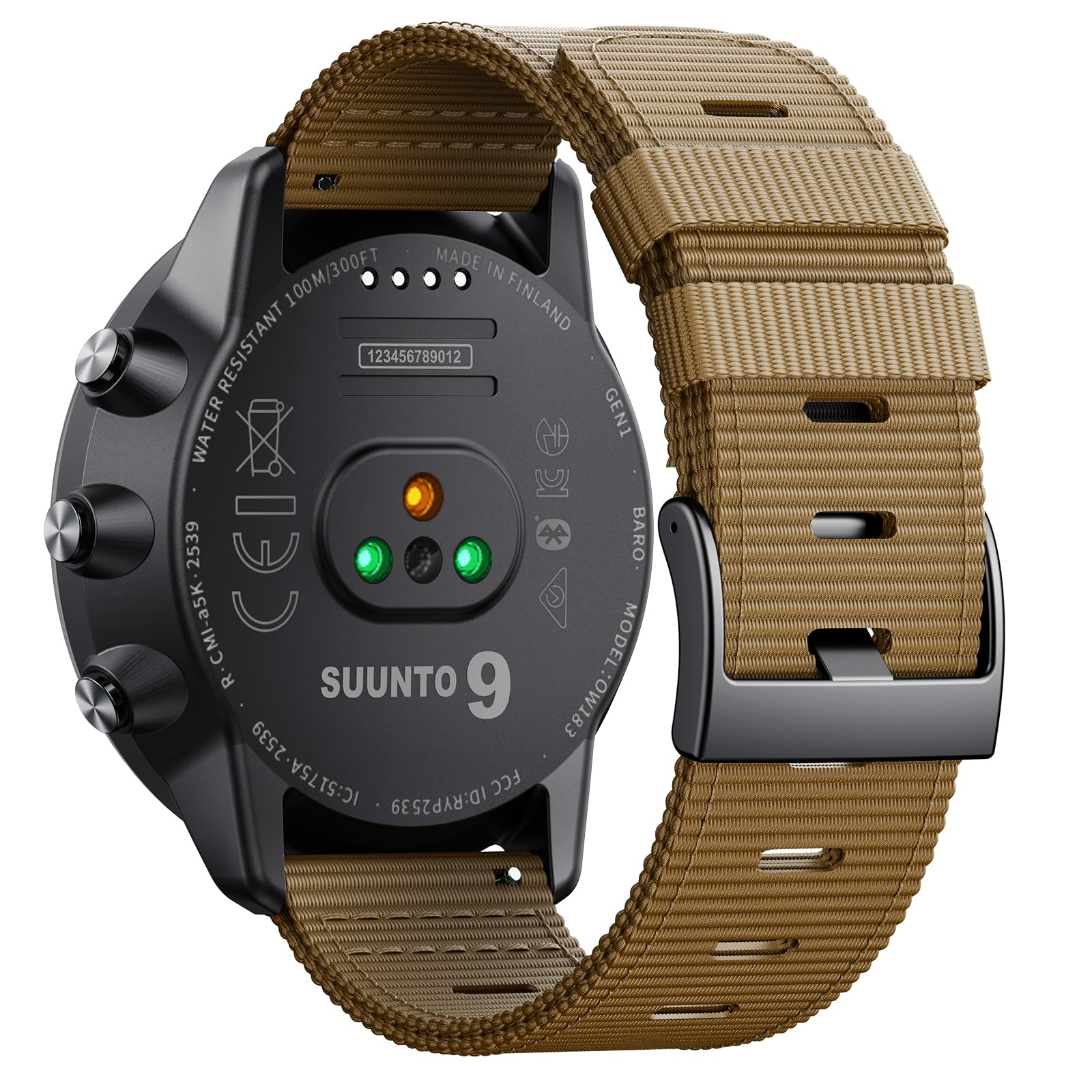 NotoCity Woven Nylon Watch Band Compatible with Suunto 9 9 Baro Spartan Sport Wrist HR 24mm Quick Release