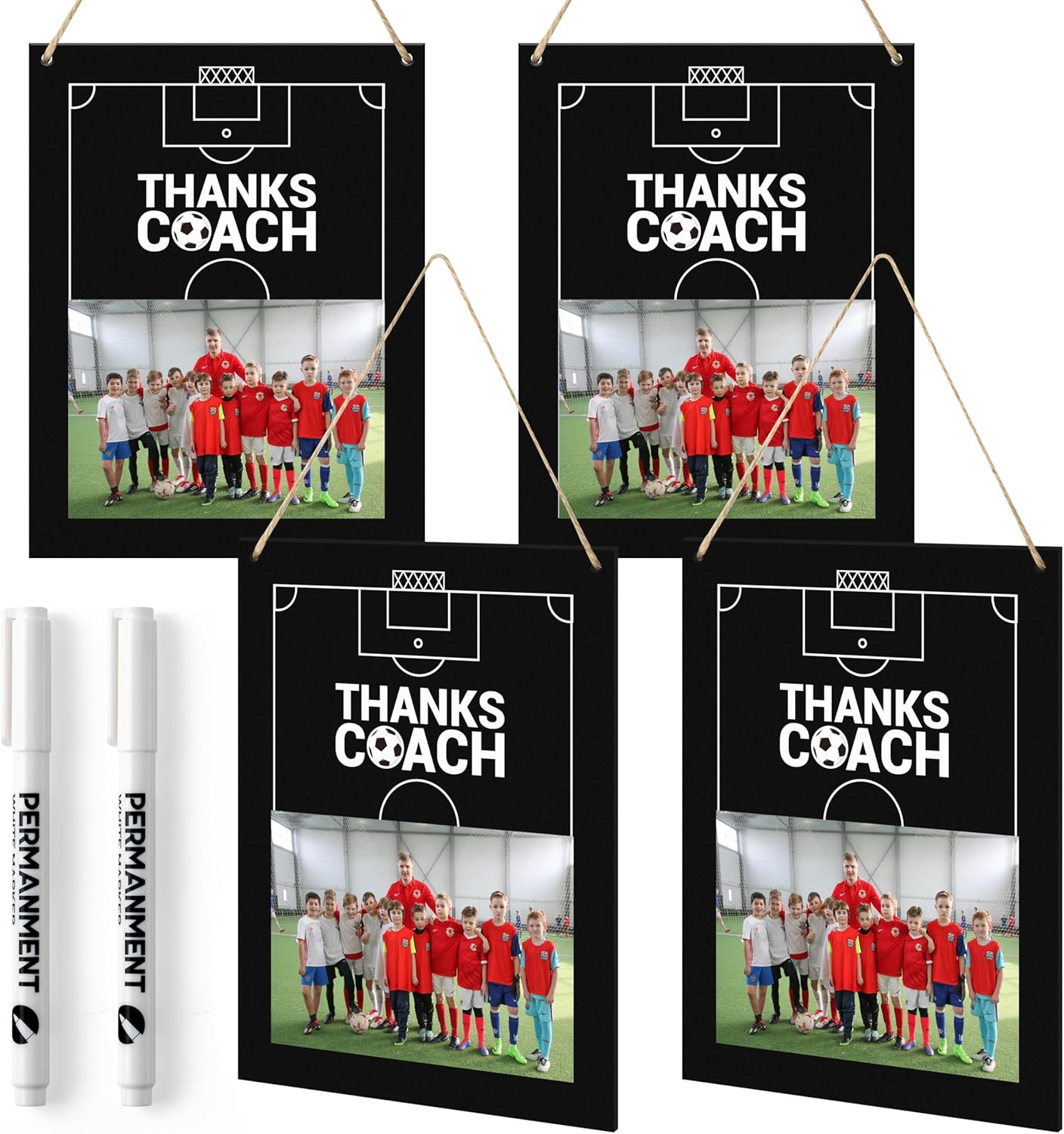 Amazon.com - WATINC Thanks Coach Photo Frame - 4pcs Soccer Coach Wood ...