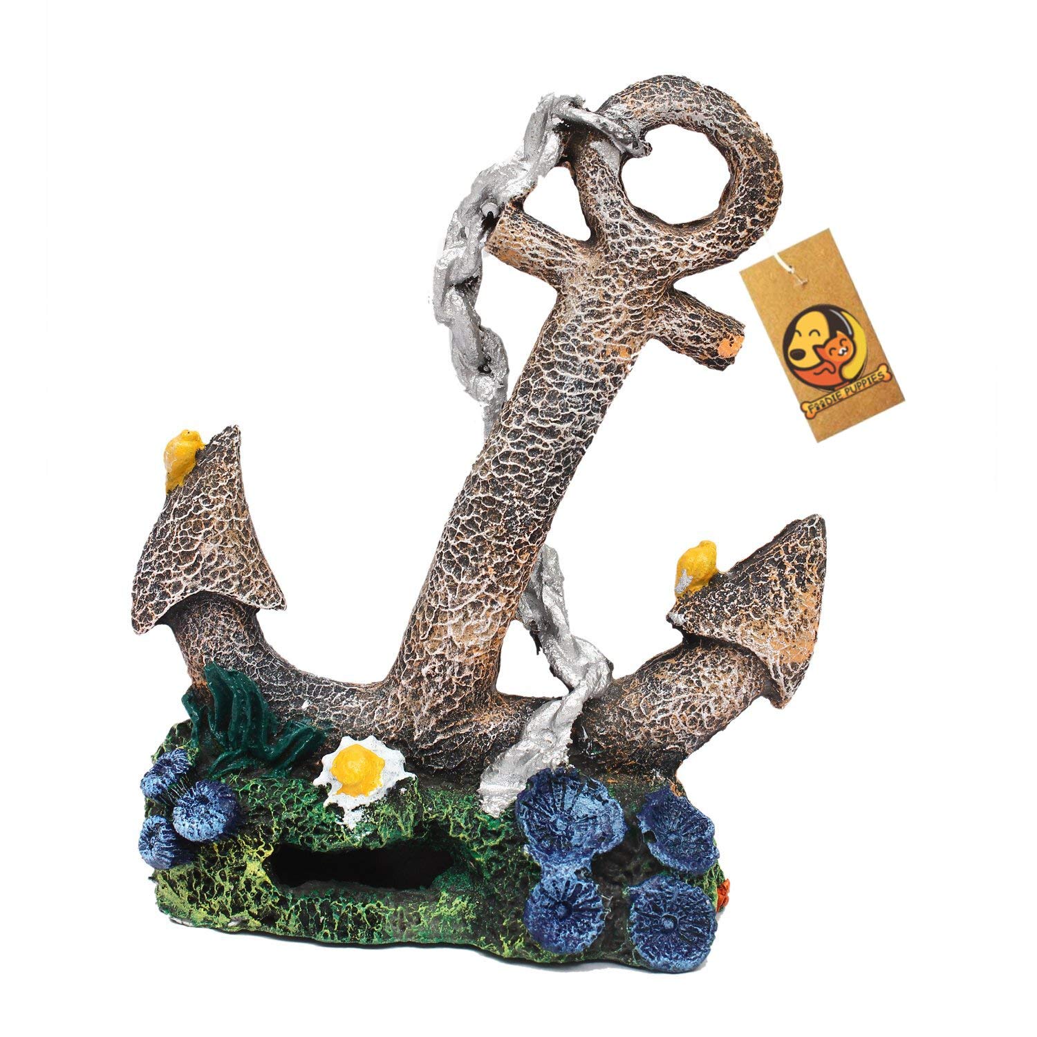 Foodie Puppies Natural Looking Classic Anchor Aquarium Decoration Ornaments/Toy for Fish Tank(11 cm * 7.7cm * 16 cm) (B0863ZL2V9) Amazon Price History, Amazon Price Tracker