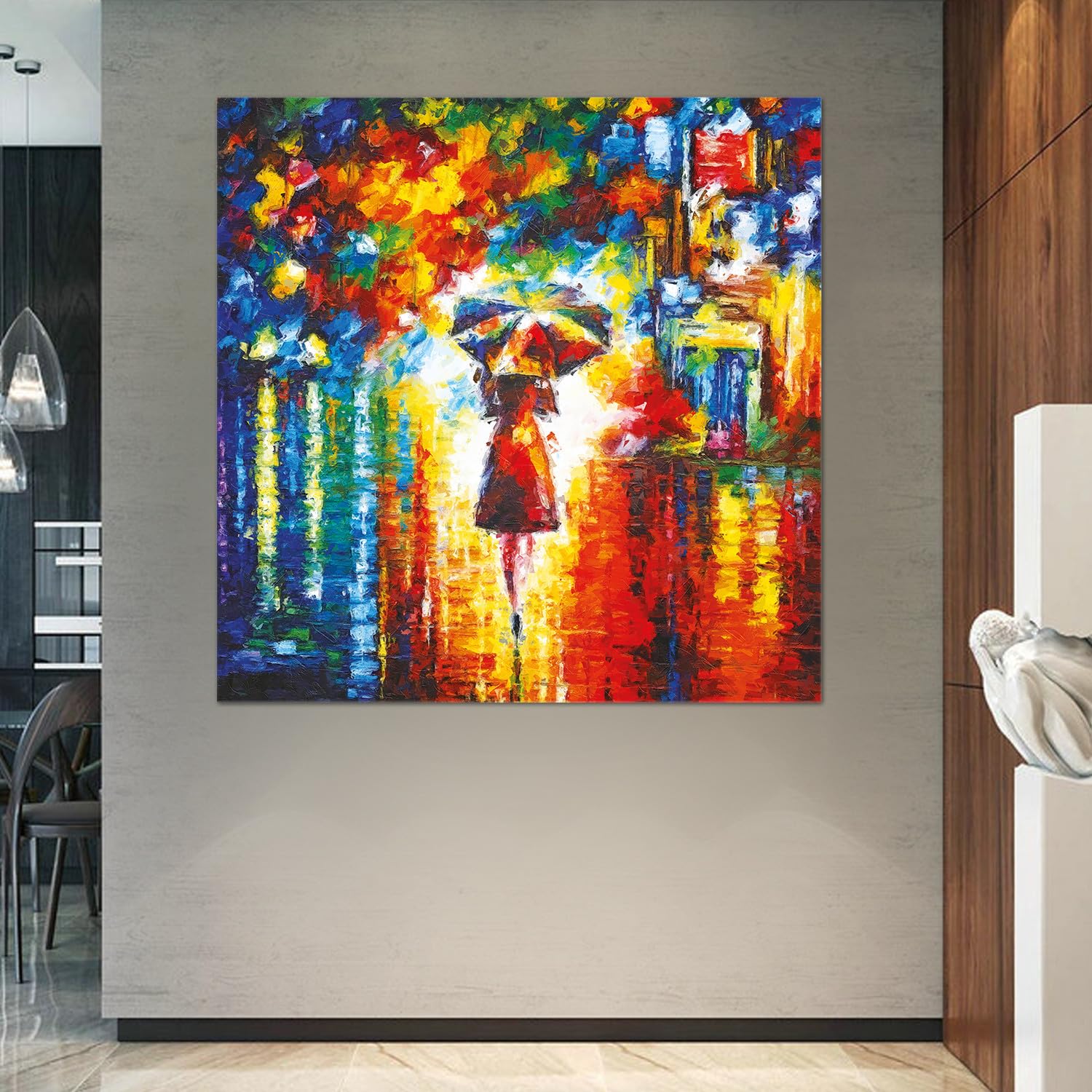 Quadro Moderno 'The Show Must Go On' Su Vetro Acrilico - 35x50 Cm, Pronto Da Appendere, Made In Italy