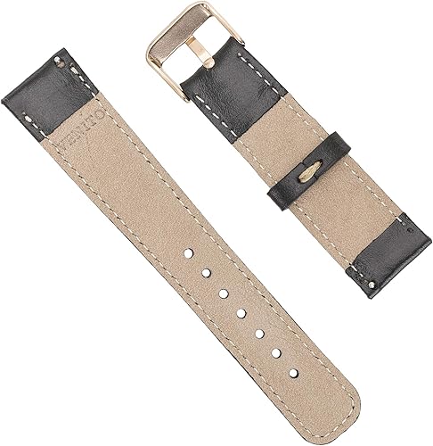 Vista 8 de Venito Correa de reloj de piel Toscana compatible con Samsung Galaxy Watch Active/Active 2