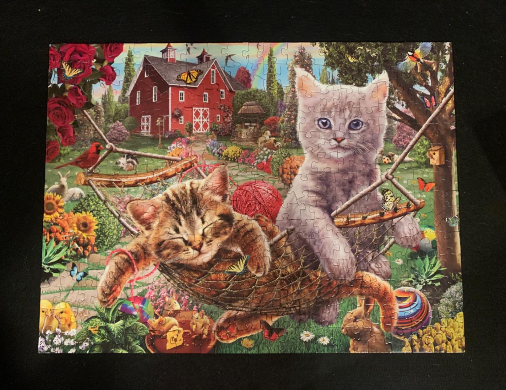Amazon.com: SUNSOUT INC - Cats on The Farm - 300 pc Jigsaw Puzzle by ...