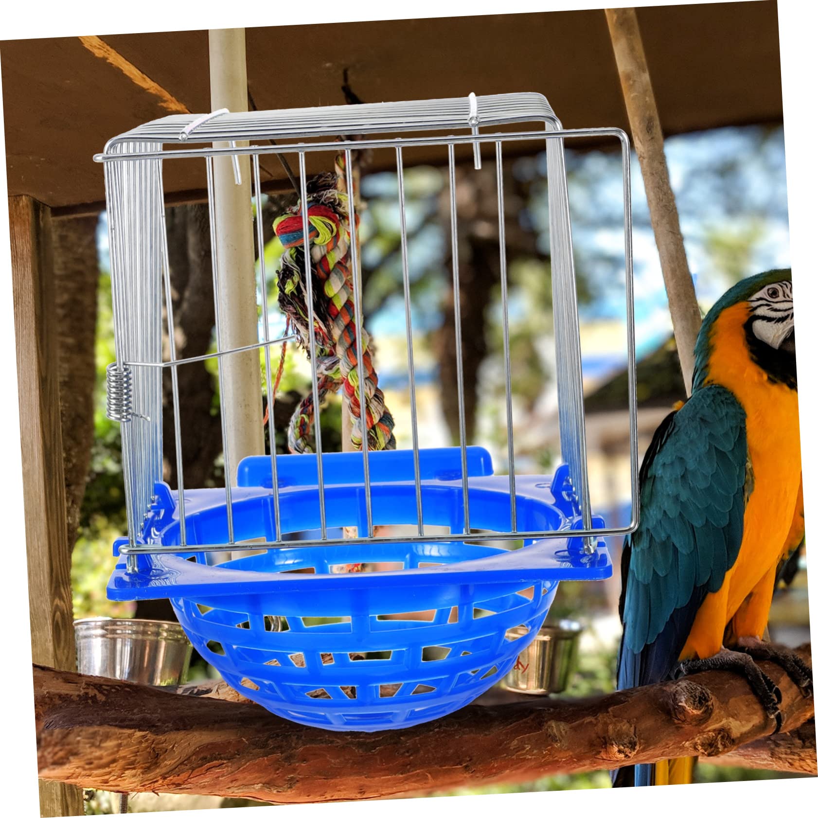 WOONEKY 3pièces Nid Oiseau Suspendu pour Petits Oiseaux Bassin De Nidification Pratique pour Perroquets Canaris Et Moineaux Facile à Installer Stable Et Sécurisé pour Élevage Oiseaux