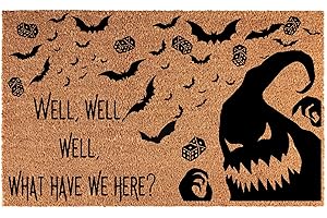 Oogie Boogie Witches' Brew Door Mat: Conjuring Spooky Ambiance This Halloween